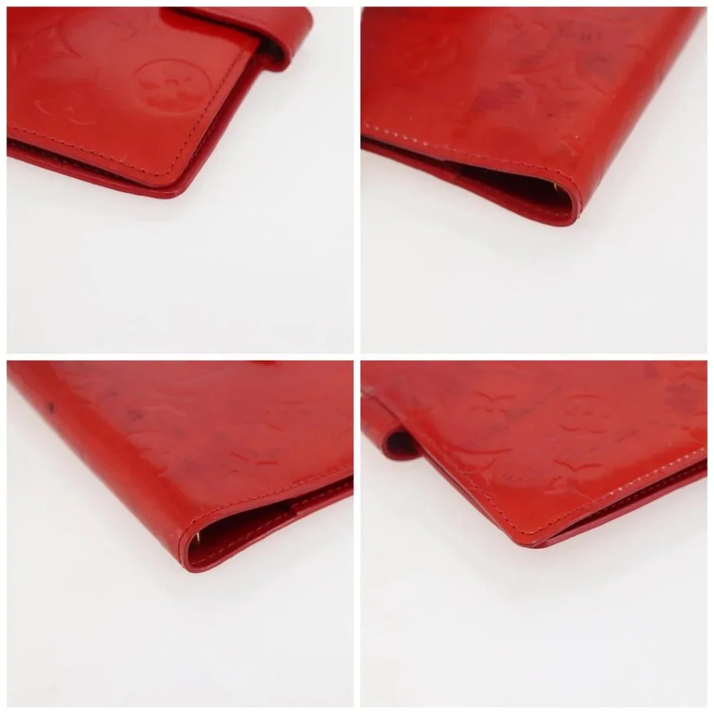 LOUIS VUITTON Monogram Vernis Agenda PM Planner Cover Rouge